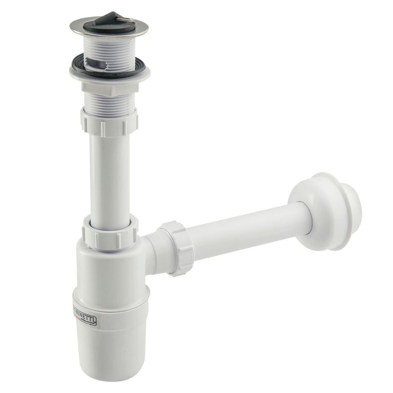 Trampa Botella con Desague para Lavatorio 1 1/4" PVC