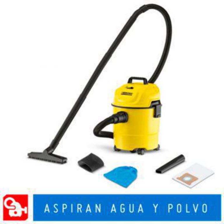 Aspiradora de Arrastre Polvo y Agua Karcher 1200W 15L Multifunción 3 en 1 WD-1