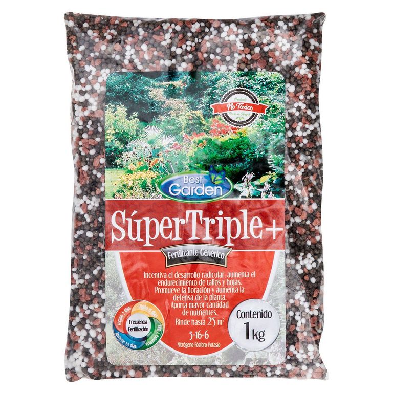 Fertilizante Súper Triple 1kg Nitrógeno, fosforo y potasio 16.5 cm24 cm6 cm