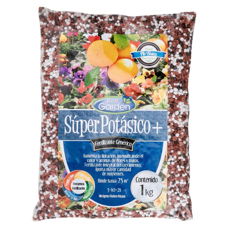 Fertilizante Super Potasio 1kg Nitrógeno, fosforo y potasio 16.5 cm24 cm6 cm