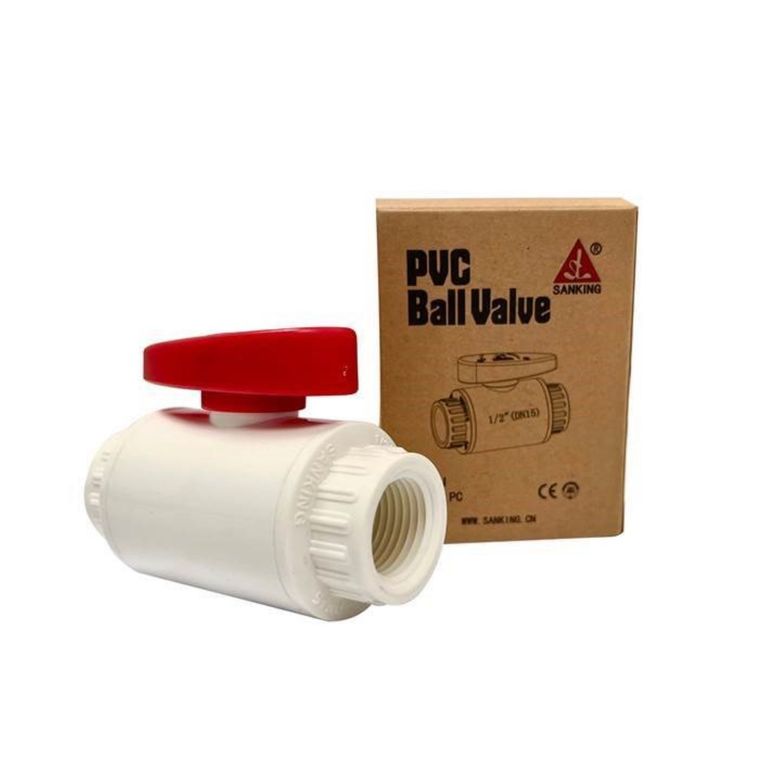 Válvula esférica 1/2 " PVC Sanking.