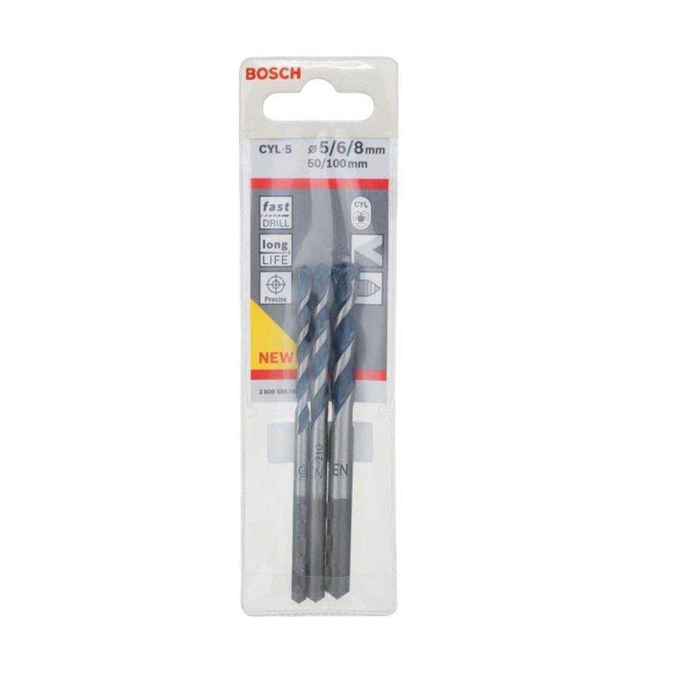 Broca Acero Bluegranite Turbo 5/6/8 mm - 5/6 Bosch