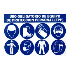 GENERICO - Señal Ps Uso Obligatorio De Epps 30X45Cm