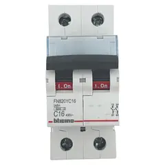 BTICINO - Interruptor Termomagnético 2x16A