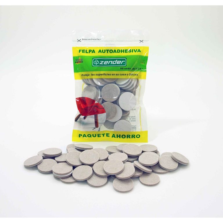 Deslizador para Muebles de Felpa Adhesiva x 50 unid