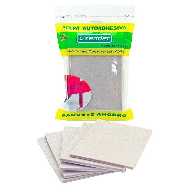 Deslizador para Muebles de Felpa Adhesiva x 5 unid