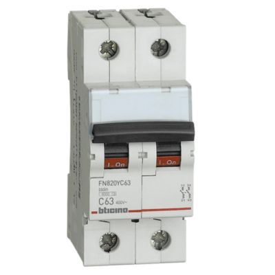 Interruptor Termomagnético 2x63A Bticino