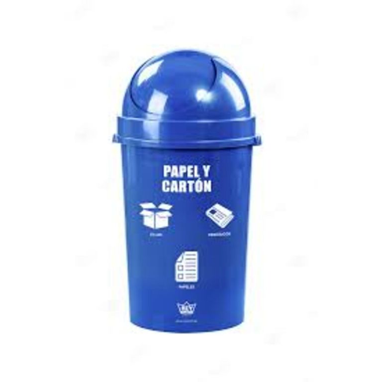 Basurero de Polipropileno Reyplast Azul 54.4L