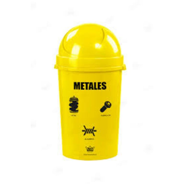 Basurero de Polipropileno Reyplast Amarillo 54.4L