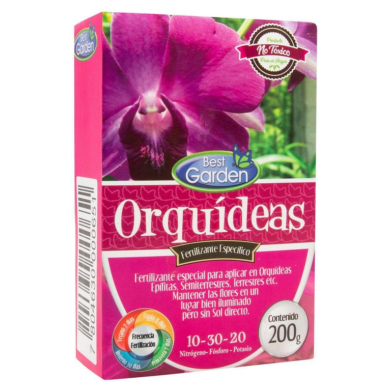 Fertilizante Granular para Orquídeas 200 gr Abono 8 cm12.5 cm3.5 cm