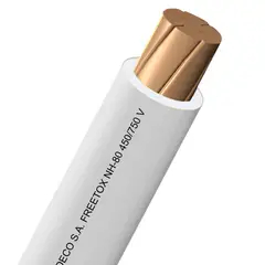 INDECO - Cable NH-80 450/750V 6mm Blanco 100 Metros