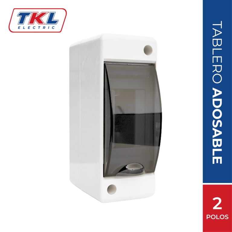 Tablero Adosable Plástico 2 Polos