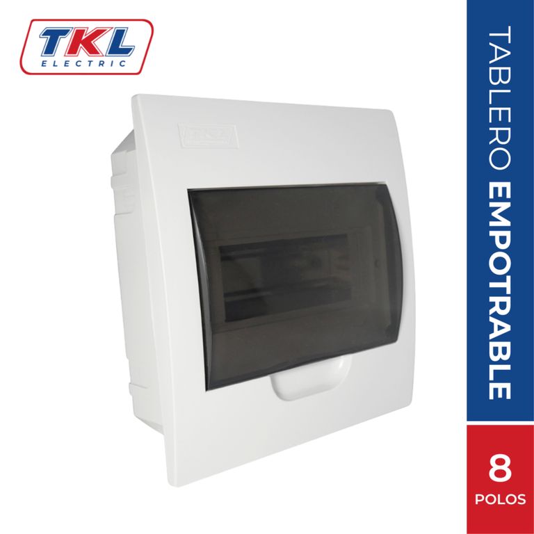 Tablero Empotrable Plástico 8 Polos