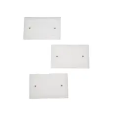EPEM - Pack x3 Tapa Ciega Rectangular PVC