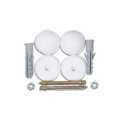 ECKOGRIF - Perno de Anclaje para Inodoro 1/4''x2 1/2'' Blanco