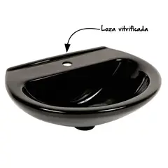 CORONA - Lavamanos Sobre Pedestal Manantial Negro