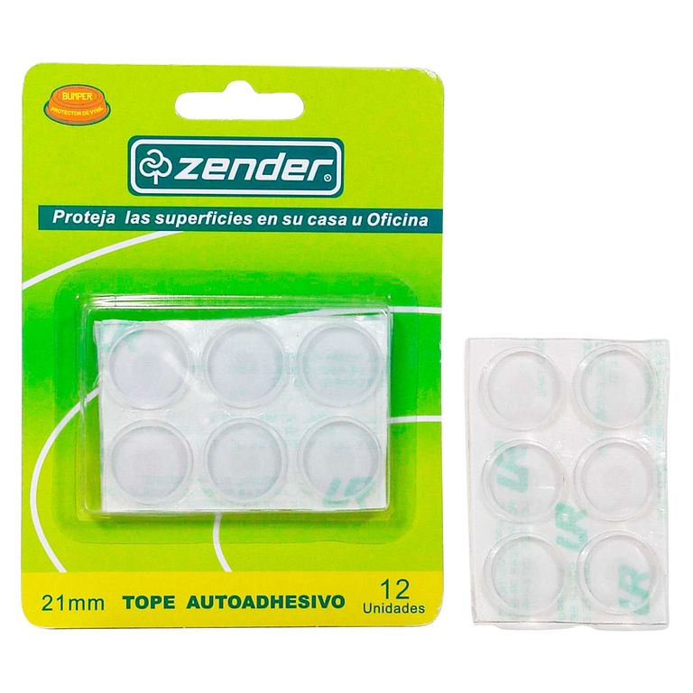 Tope Adhesiva Gris 21 mm. x 12 unid.