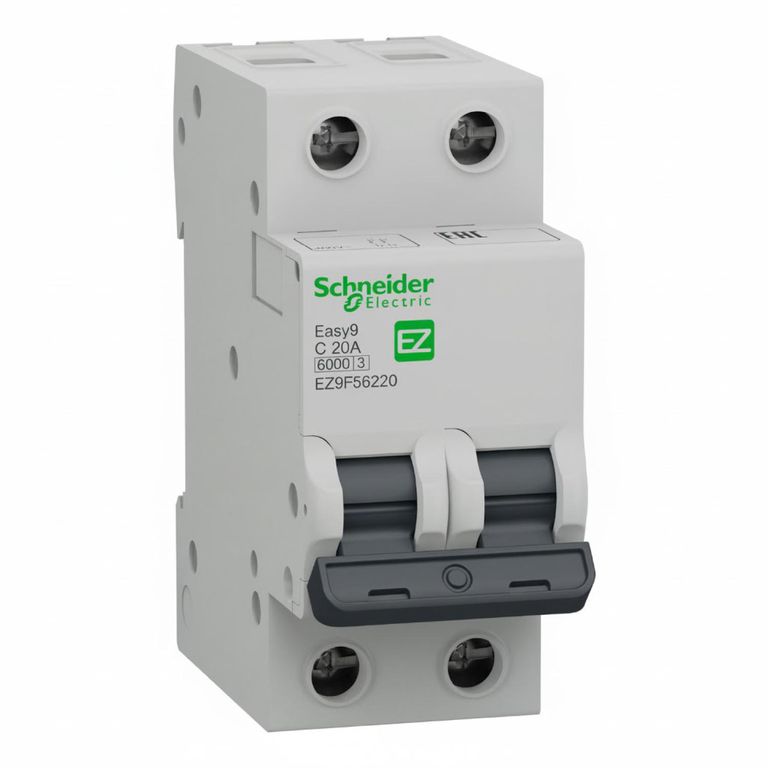 Interruptor Termomagnético 2P 20A 10KA 230V - EASY9