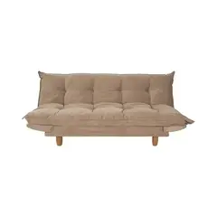 JUST HOME COLLECTION - Sofá Cama Futón 3 Cuerpos Pillow Almendra