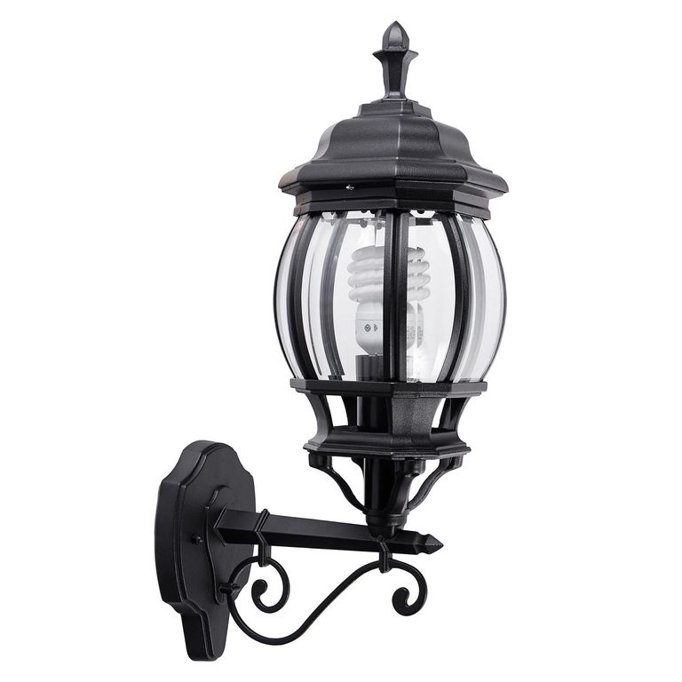 Farol de Muro Oxford E27 Negro