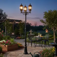 CASA BONITA - Farol de Pie Dalia Oxford E27 Negro