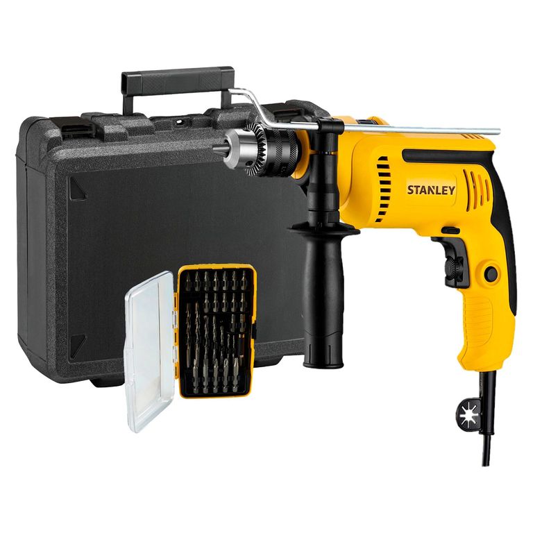 Taladro Percutor Stanley 1/2" 700W + 27 Accesorios SDH700K S