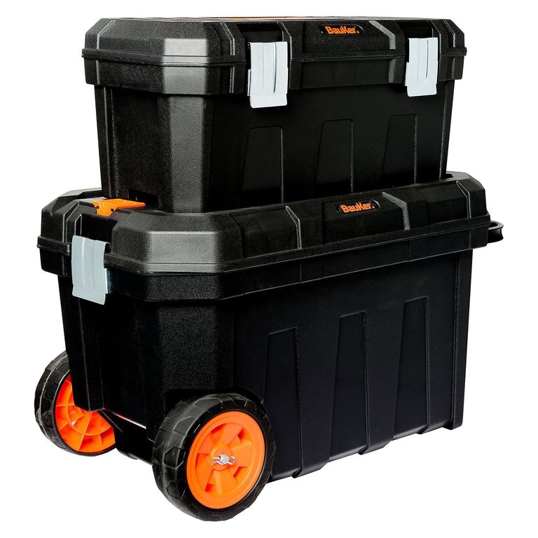 Carro Porta Herramienta 2 en 1 Plástico Bauker