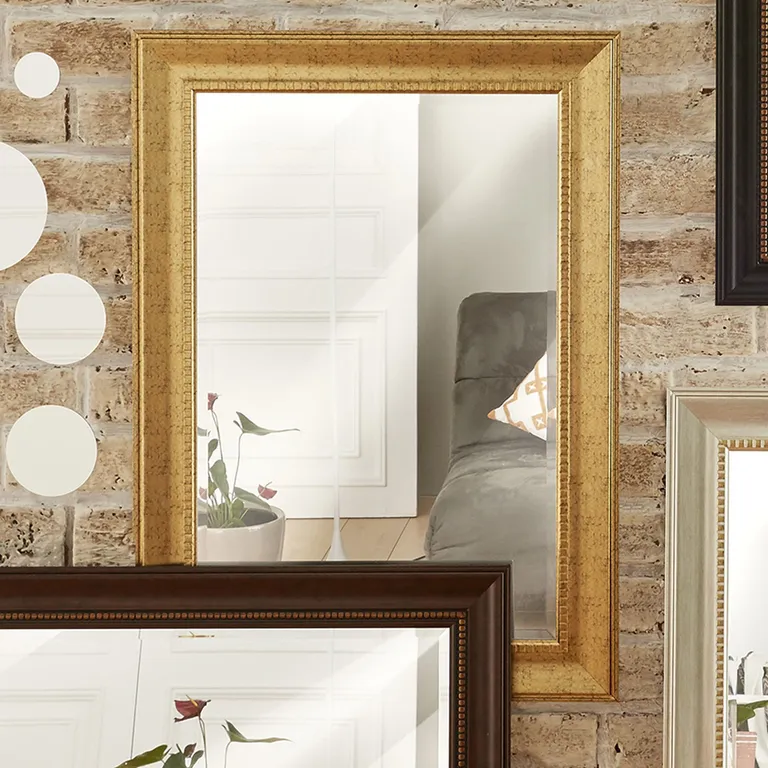 Espejo Decorativo Rectangular Dorado Viejo 78x108