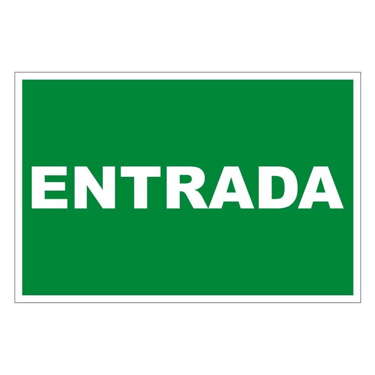 Señal de Vinil de Entrada 20x30 cm.