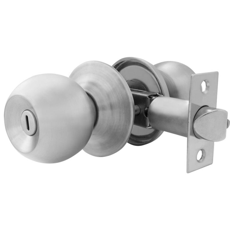 Cerradura de Pomo Baño Acero Inoxidable