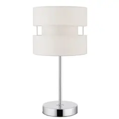 JUST HOME COLLECTION - Lampara de Mesa Tela 1L E27 Beige