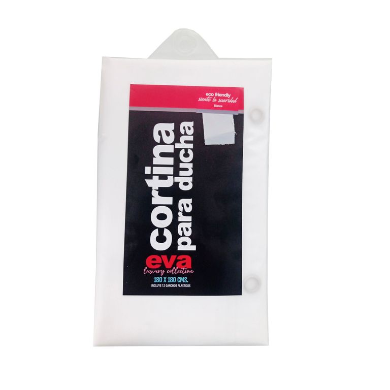 Cortina de Baño Eva Blanco 180x180cm