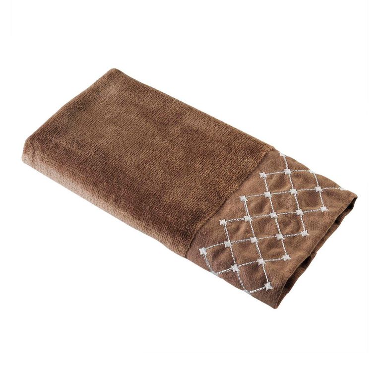 Toalla de Baño de Visita de Algodón Rombos 30x50cm Rosada