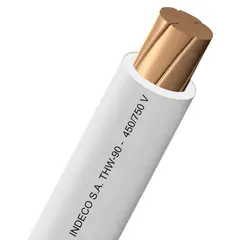 INDECO - Cable THW 6mm2 Blanco 100 Metros