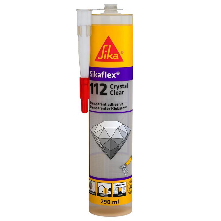 Adhesivo de Alta Resistencia Sikaflex 112 Crystal Clear 290ml