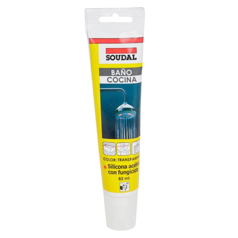 Silicona baños y cocinas 82 ml transparente