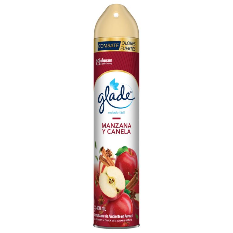 Ambientador en aerosol Glade Manzana y Canela 400ml