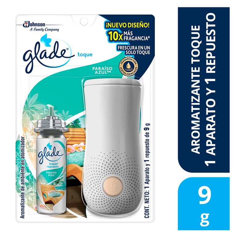 Ambientador Glade En Spray Paraíso Azul 12Ml