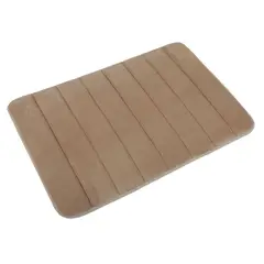 CASA BONITA - Piso de Baño Rectangular Rayas 43.5x61.5cm Arena