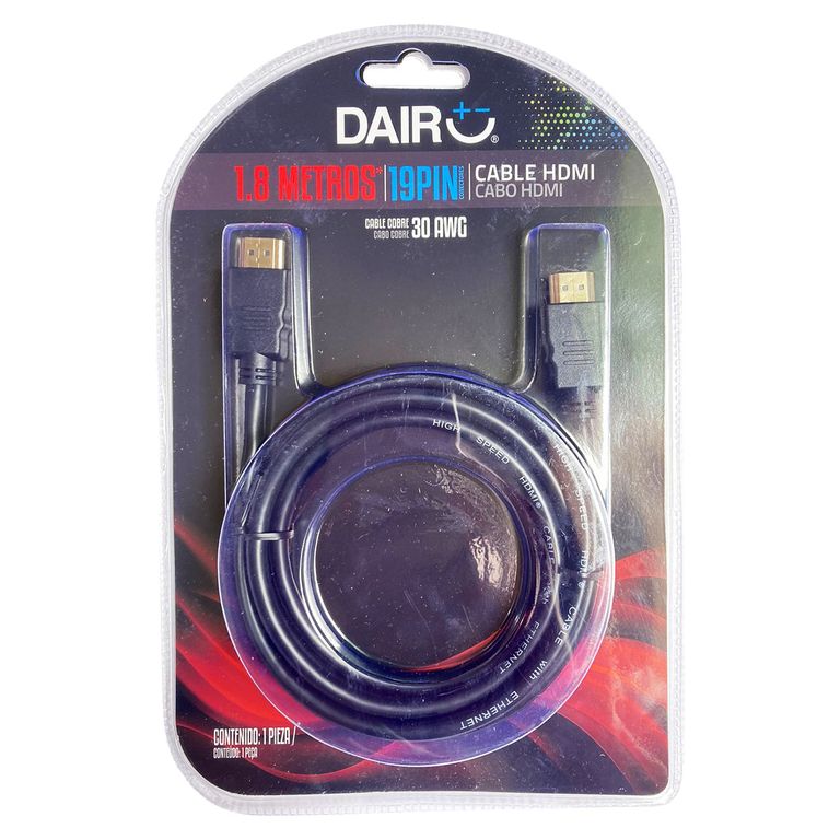 Cable HDMI 1.8 m Dairu Negro