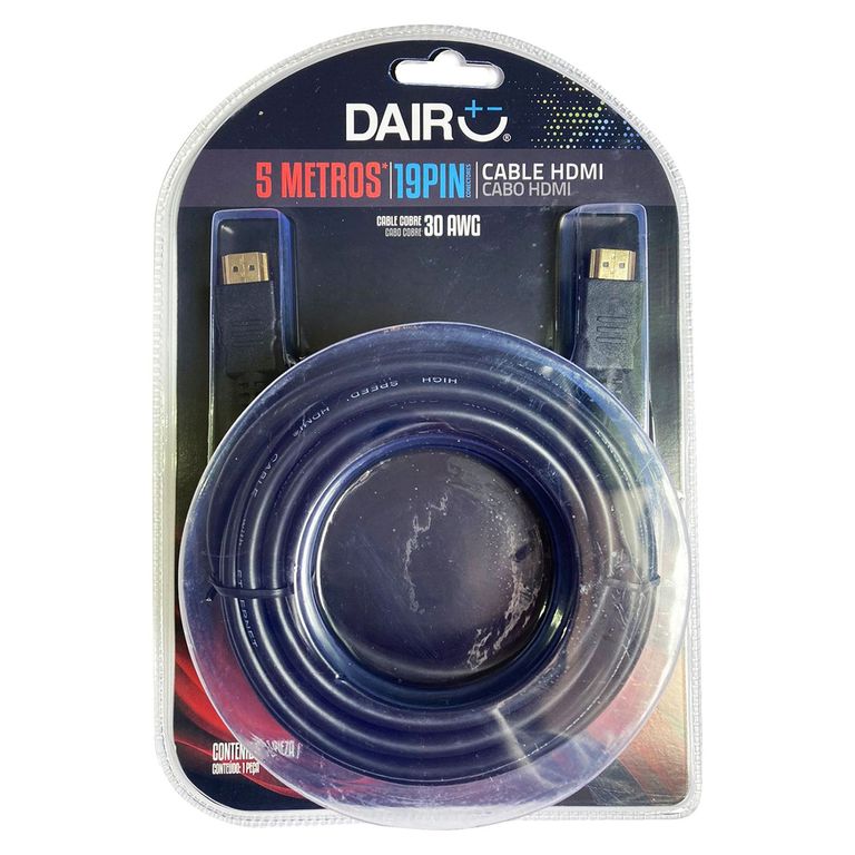 Cable HDMI 5m Dairu color Negro