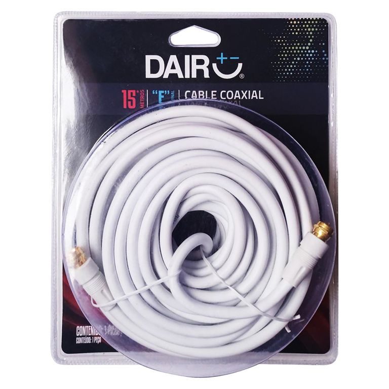 Cable Coaxial Term F 15 m Blanco