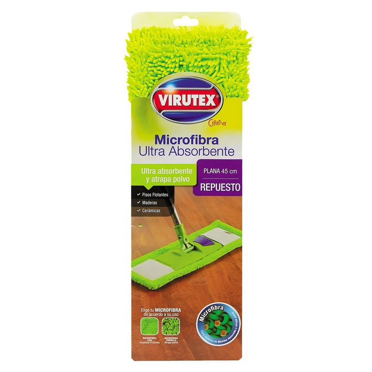 Repuesto de Mopa Plana Microfibra 45cm