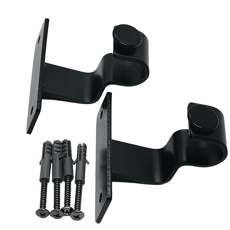 Soporte Simple Techo fierro negro 19mm (2un)