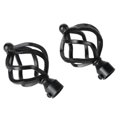 JUST HOME COLLECTION - Terminal Bola Alambre fierro negro 19mm (2un)