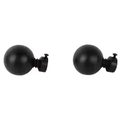 JUST HOME COLLECTION - Terminal Bola Metal Negra 19mm