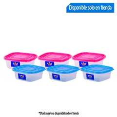 REY - Set Biofood 6 piezas 810 ml