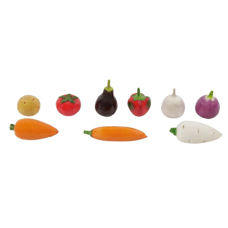Set de 9 Verduras Decorativas Poliestireno
