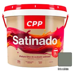 CPP - Pintura Látex CPP Satinado Gris 1 Gl