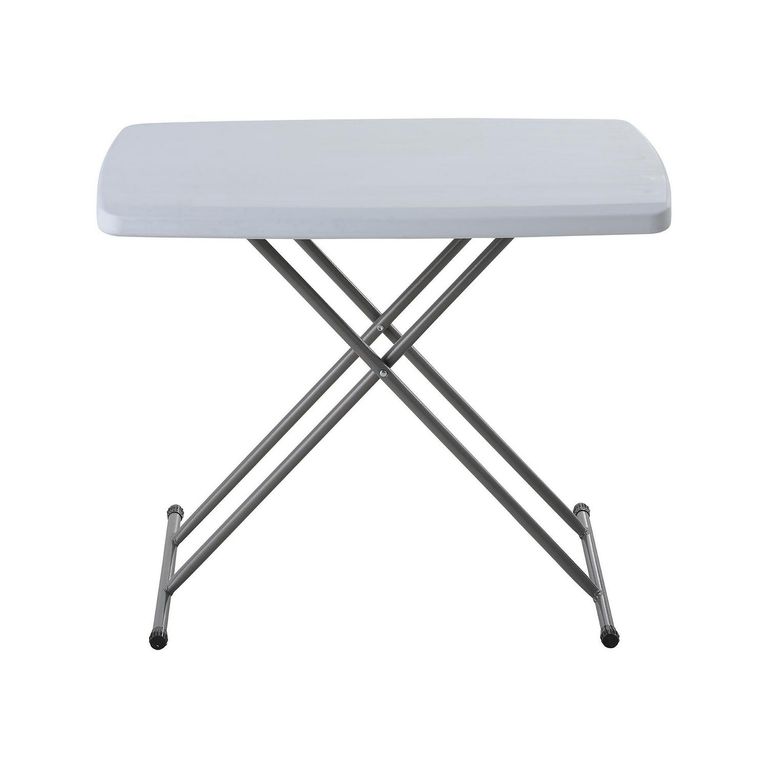 Mesa Plegable Rectangular Blanco 75CM